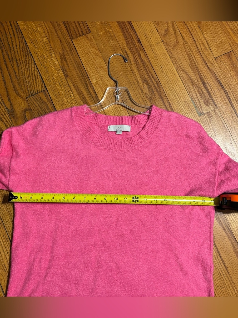 LOFT Hot Pink Crewneck Sweater Women - Picture 5 of 7